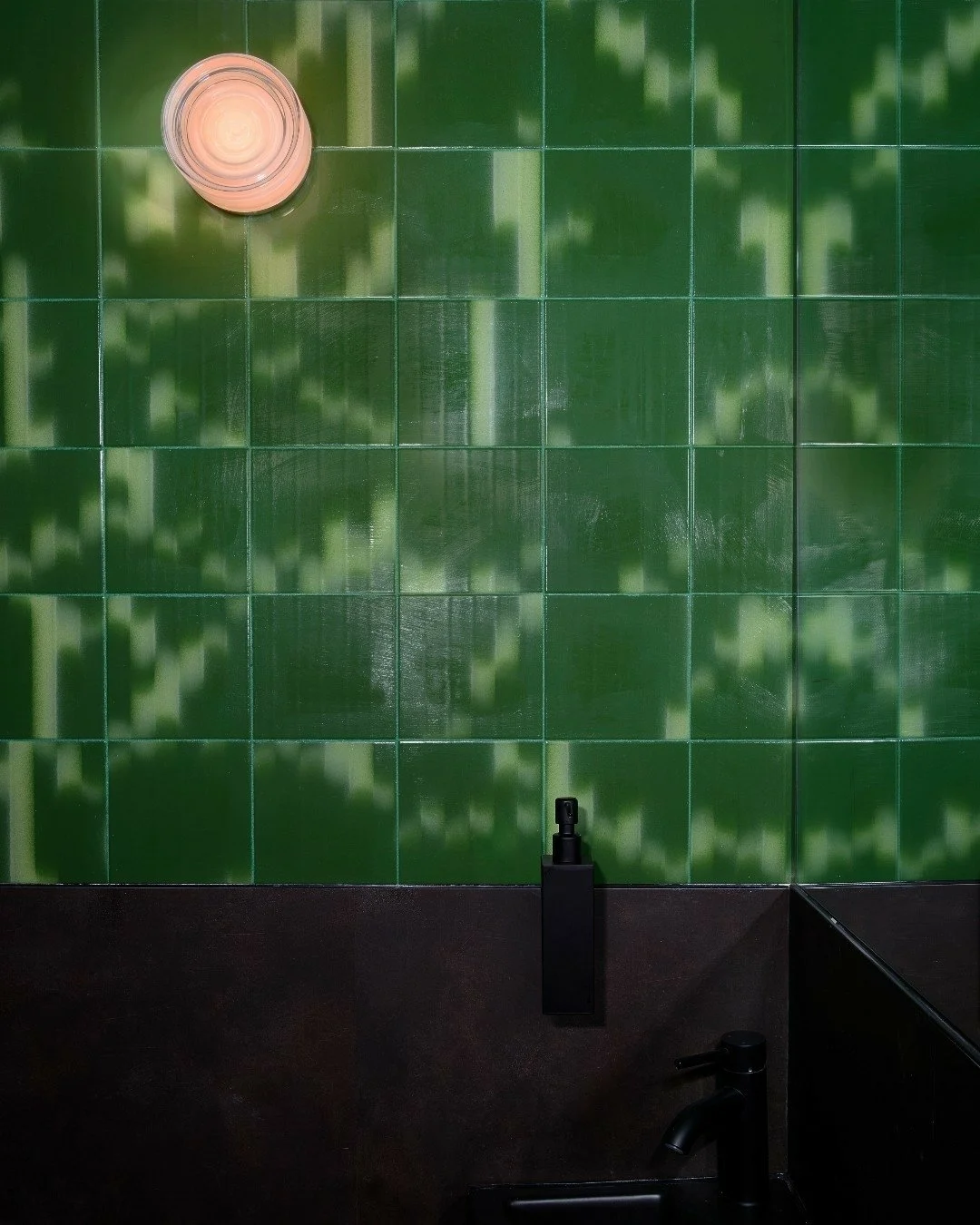 We&rsquo;re so thrilled to bring two brands we&rsquo;ve admired for years into one of our newest projects. The powder room features Palet Shop&rsquo;s richly textured tilework, grounding the space with a sense of craft, while RBW&rsquo;s Ripple Sconc