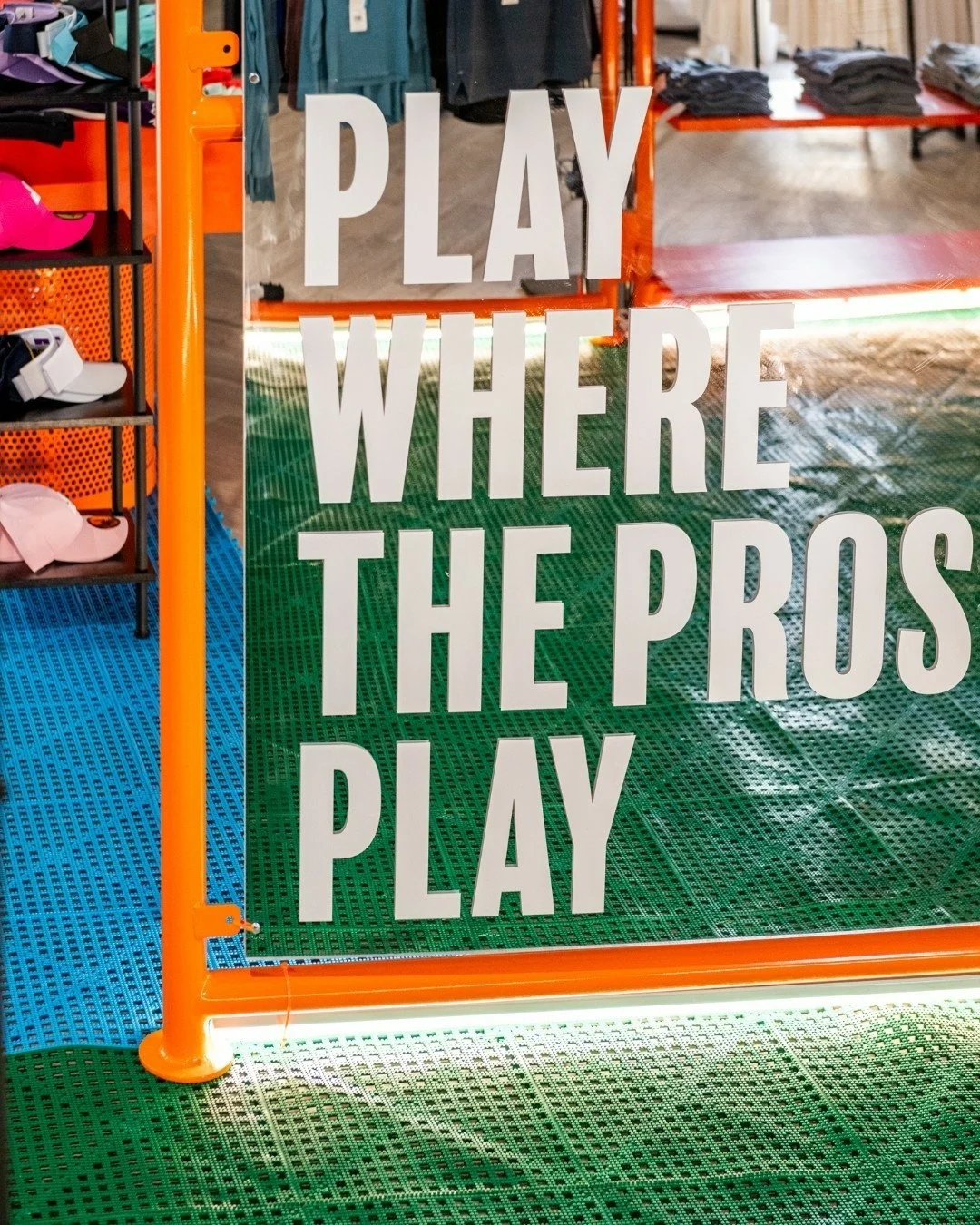 Play where the pros play...in this case it's at the PPA Nationals inside the retail concept we designed for them.  Anchored in the concept of bold modular playful forms, the mobile retail design is composed of easily deployable elements from floor co