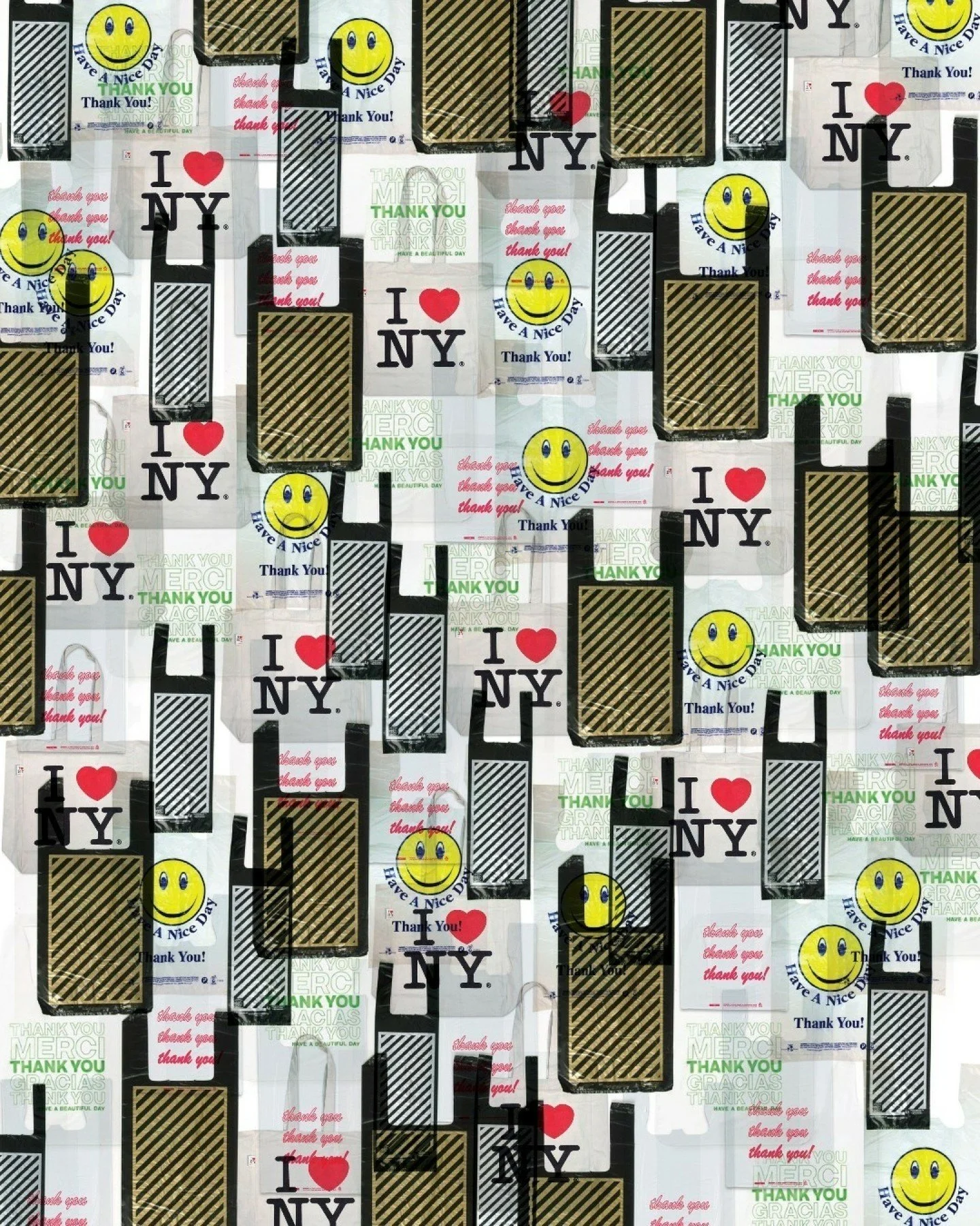 As New Yorkers, we've always loved the timelessness of bodega bags. We&rsquo;ve designed a lot of custom wallpapers over the years, but this one is a forever favorite. Made from a repeat of iconic NYC bodega bags, it&rsquo;s bold, playful, and unmist