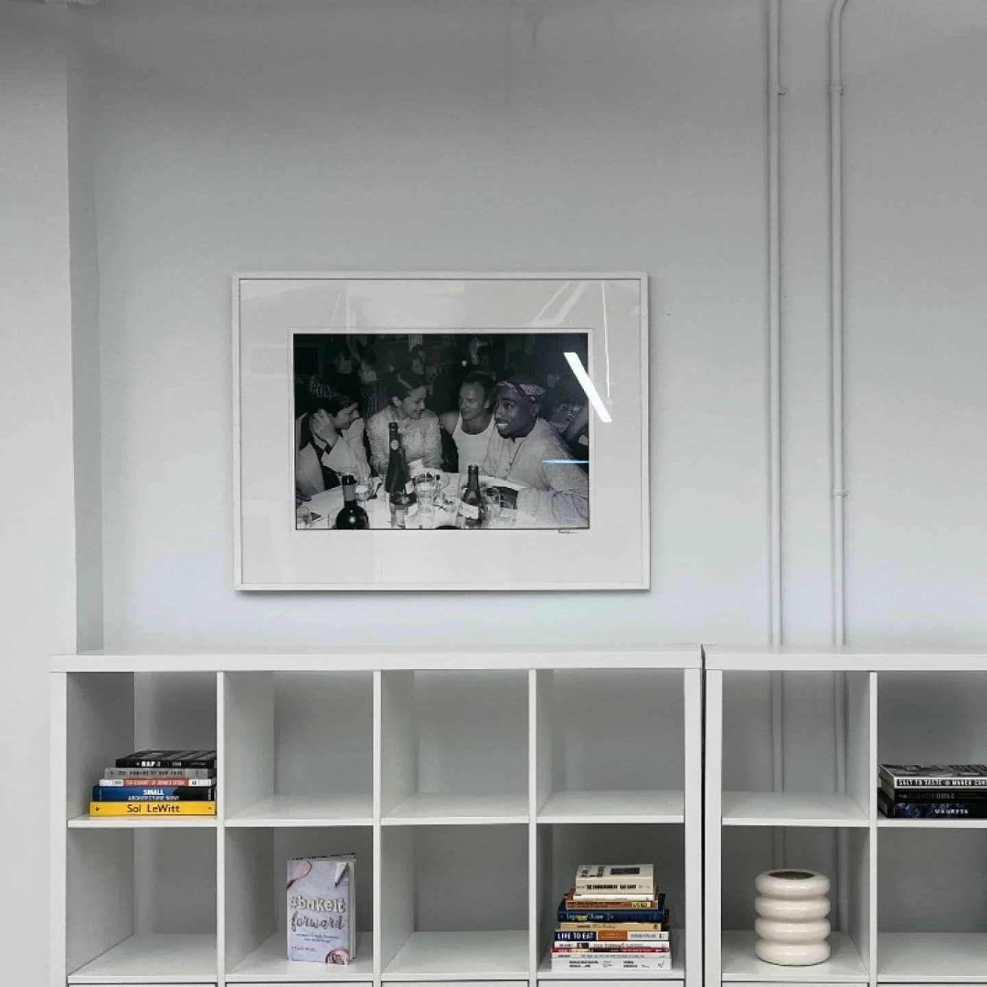 For BentoBox&rsquo;s NYC headquarters, we curated moments that bring culture and storytelling into the workplace. Featured here is a commissioned fine art archival photograph by Eric Weiss, capturing Madonna, Sting, and Tupac. A powerful piece that a