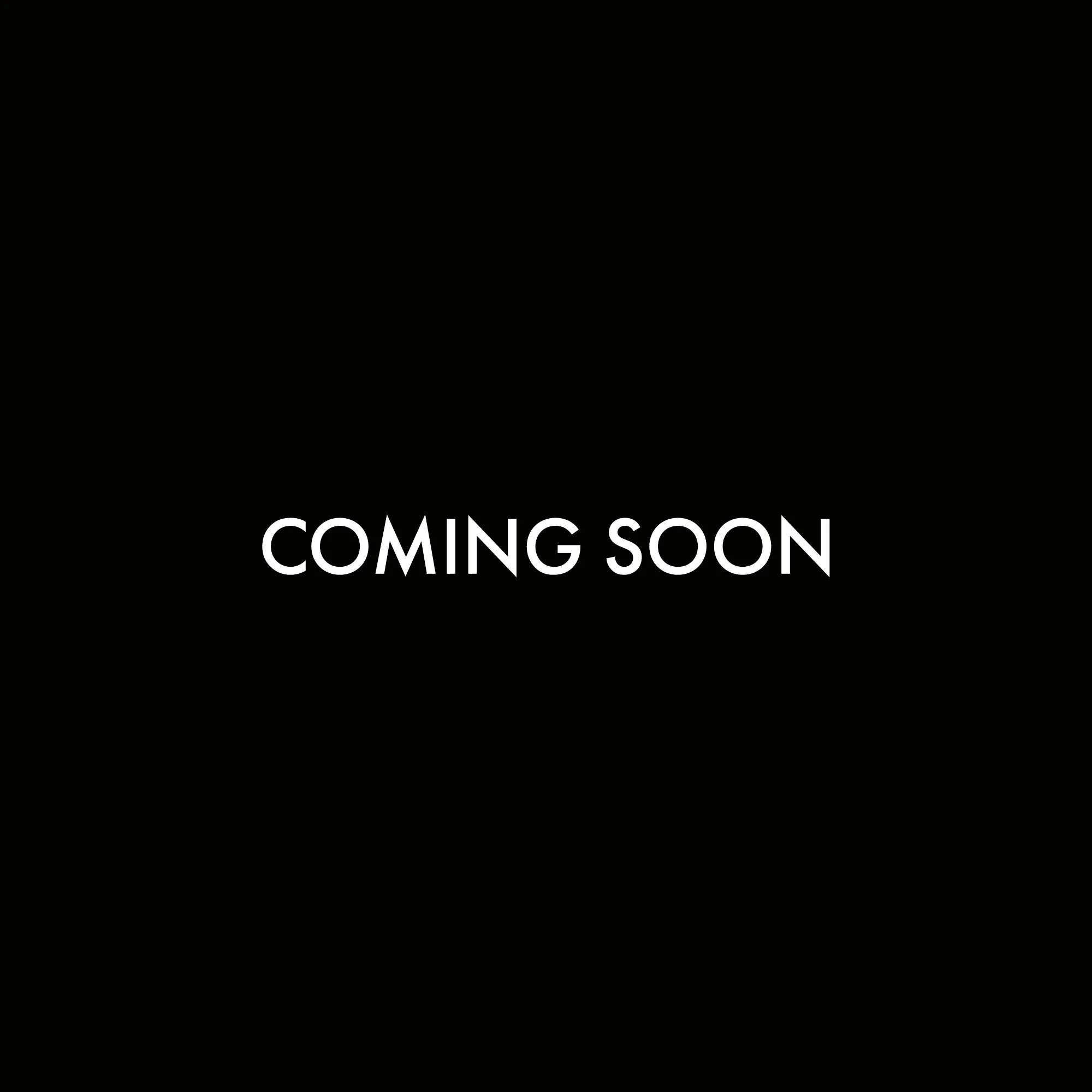 Black background with white text stating 'Coming Soon'.