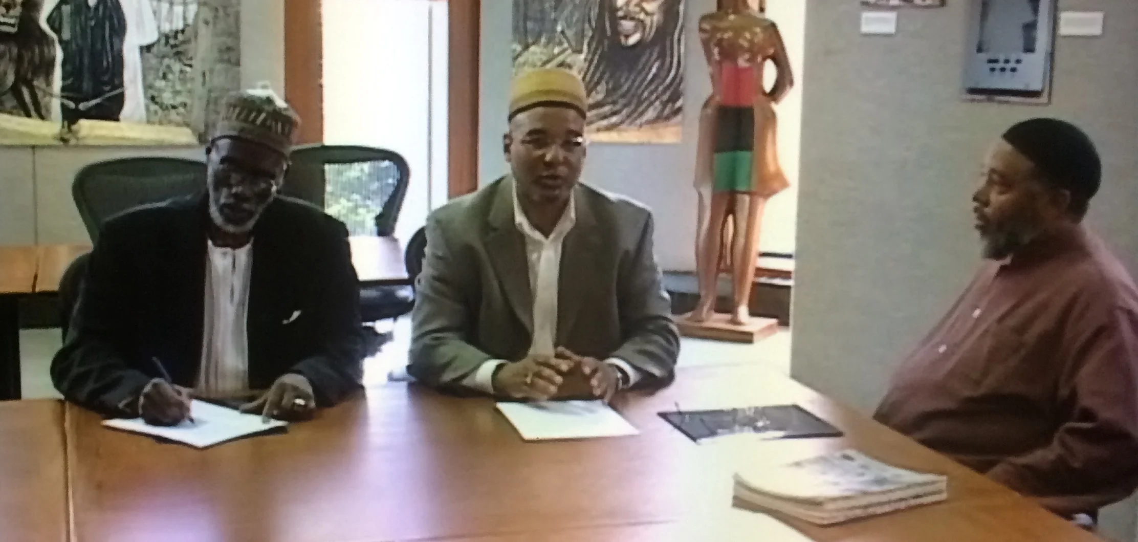  (l to r) Dr. Kamal Hassan Ali , Mahmoud Andrade Ibrahim and Imam Khalil Abdul Khabir 2008