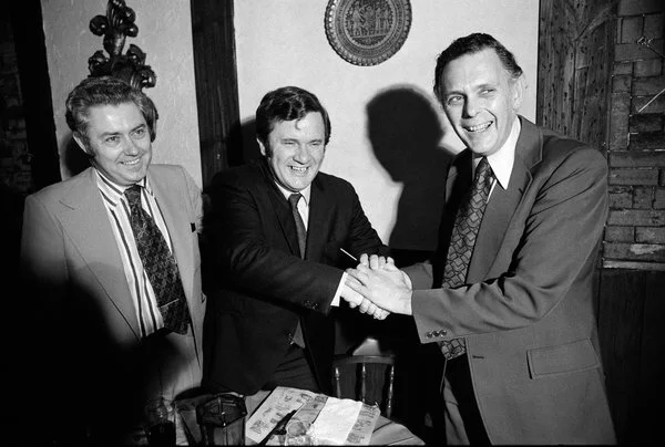 NYPD Officer Thomas Shea ( center ) after being acquitted on all charges of murder 