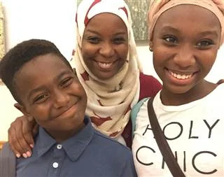 Kameelah Rashad and her two kids: photo: Kameelah Rashad