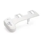 Attaches under toilet-seat (see image on the right) 