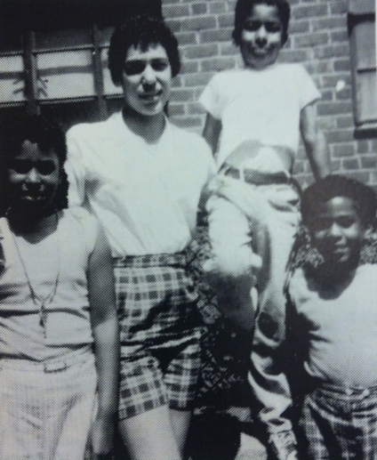 (L to R) Big Sister Camille, cousin Carlotta, myself and my sister Renata circa. 1958 - 1959