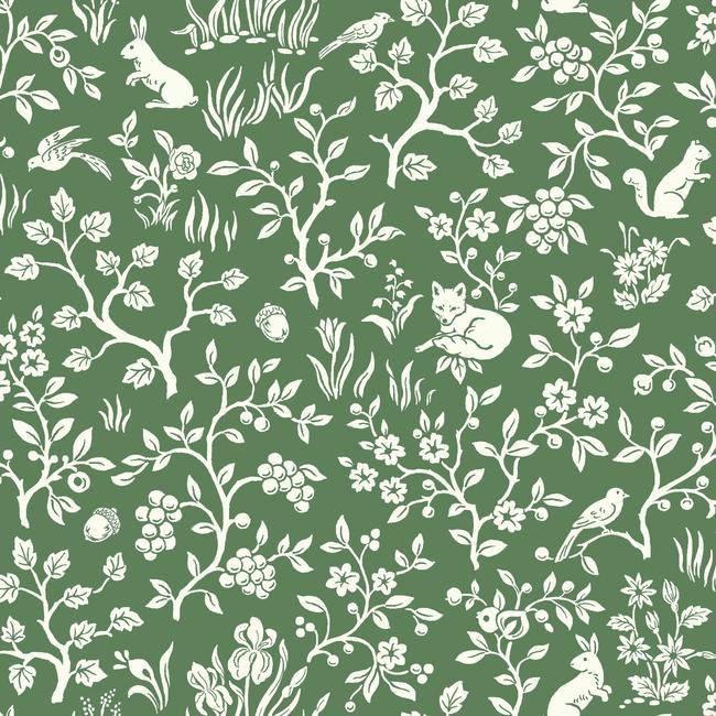 ME1573 FOX & HARE WALLPAPER