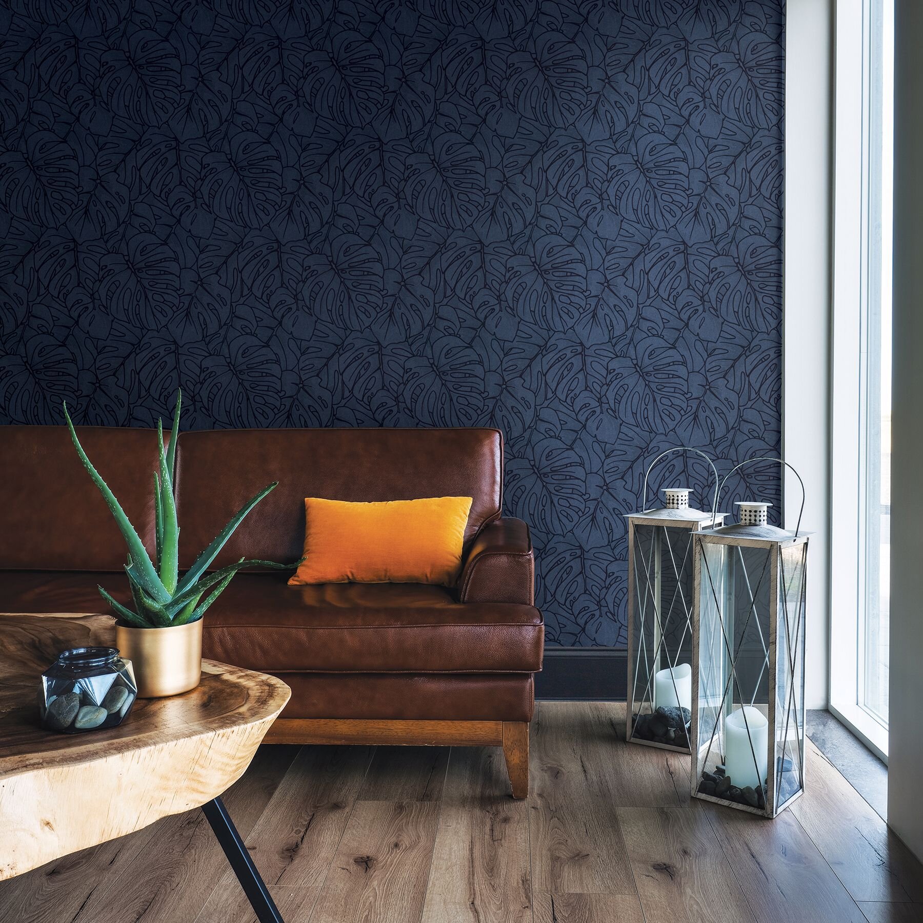 2964-87342 FLOCK BALBOA BOTANICAL WALLPAPER