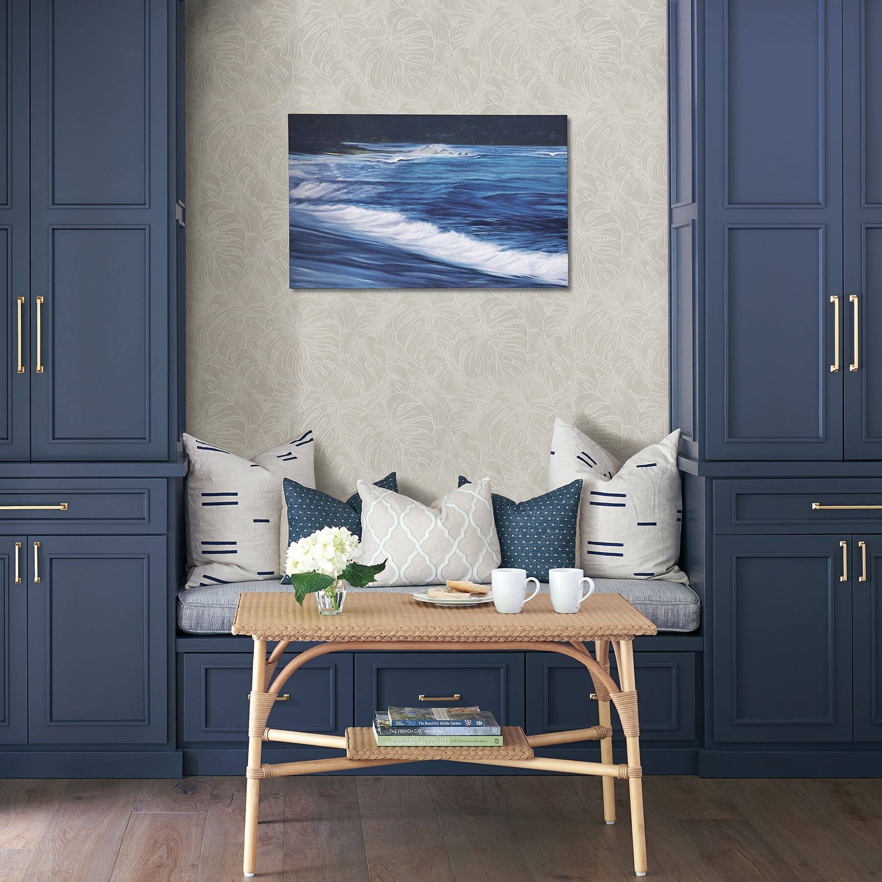 2964-87340 FLOCK BALBOA BOTANICAL WALLPAPER