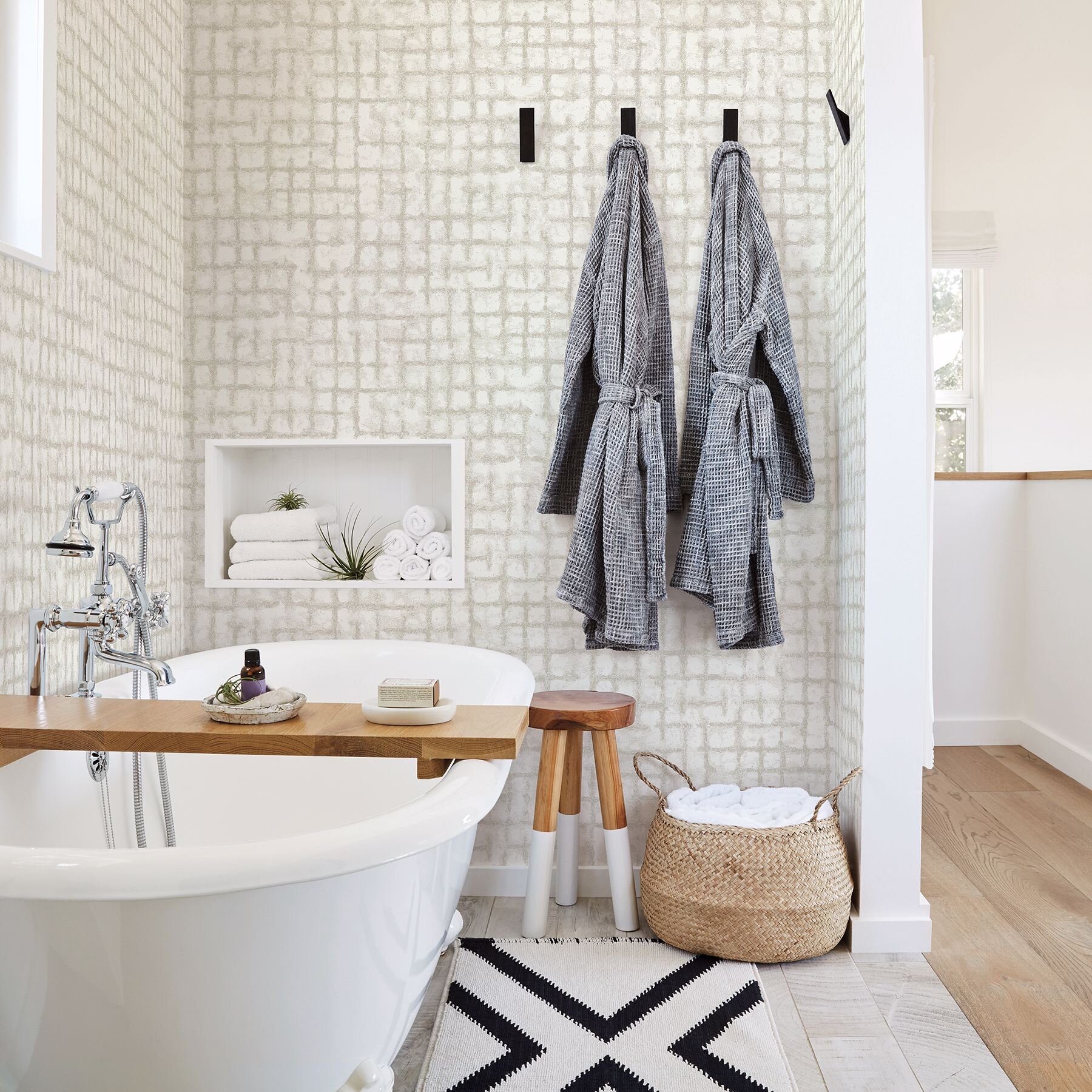 2964-87350 SHEA DISTRESSED WALLPAPER