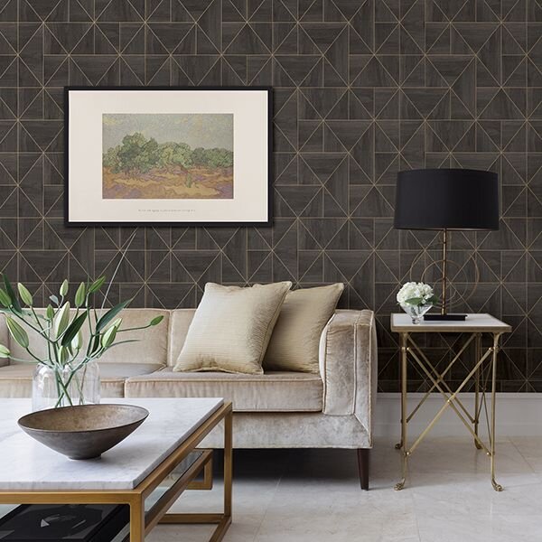 2908-25321 CHEVERNY GEOMETRIC WOOD WALLPAPER