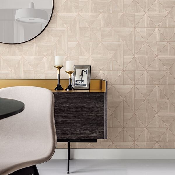 2908-25324 CHEVERNY GEOMETRIC WOOD WALLPAPER