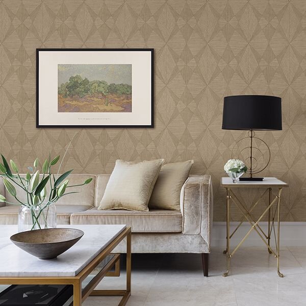 2908-25330 INTRINSIC GEOMETRIC WOOD WALLPAPER