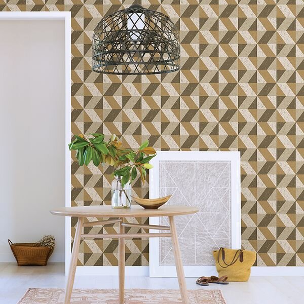 2908-25315 CERIUM CONCRETE GEOMETRIC WALLPAPER