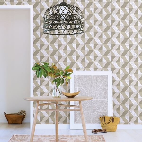 2908-25313 CERIUM CONCRETE GEOMETRIC WALLPAPER