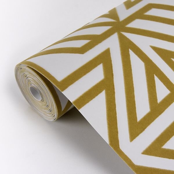 2902-87330 FLOCK HELIOS GEOMETRIC WALLPAPER