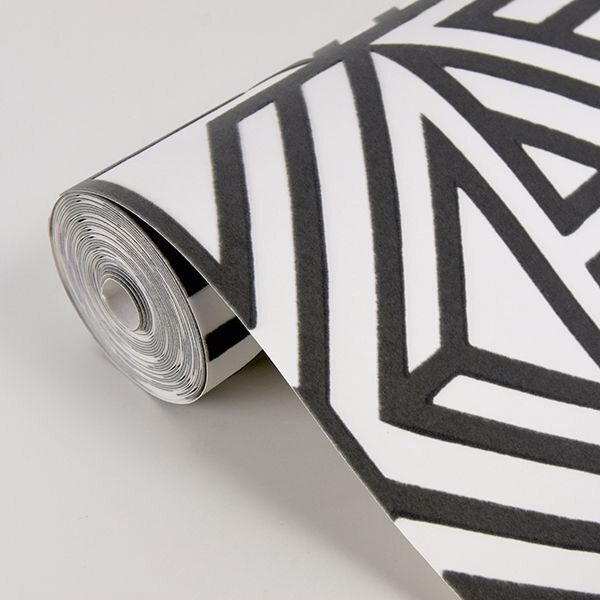 2902-87331 FLOCK HELIOS GEOMETRIC WALLPAPER