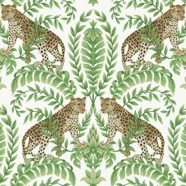 KT2203 JUNGLE LEOPARD WALLPAPER