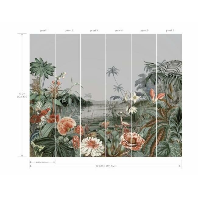 MU0263M FLOATING GARDENS MURAL