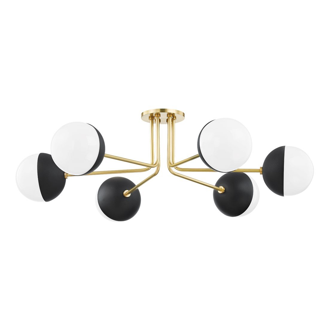 H344606-AGB/BK RENEE LARGE SEMI FLUSH