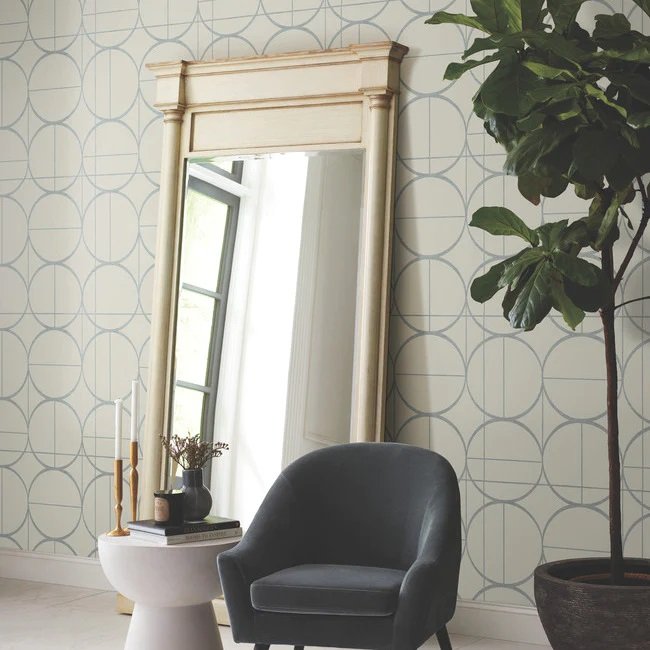 MD7201 SUN CIRCLES WALLPAPER