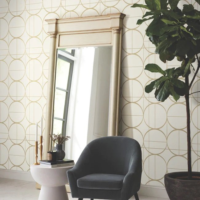 MD7202 SUN CIRCLES WALLPAPER