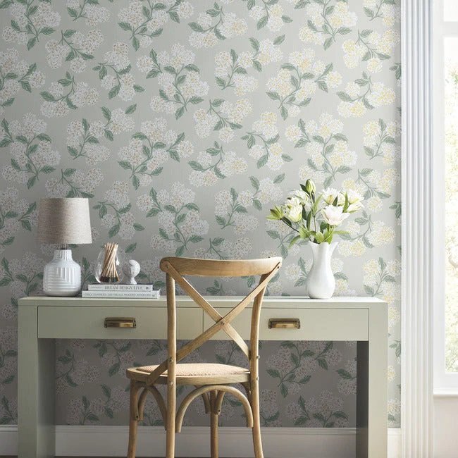 RP7394 HYDRANGEA WALLPAPER