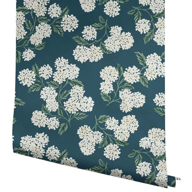RP7395 HYDRANGEA WALLPAPER