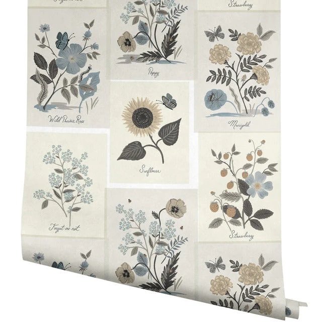 RP7336 BOTANICAL PRINTS WALLPAPER