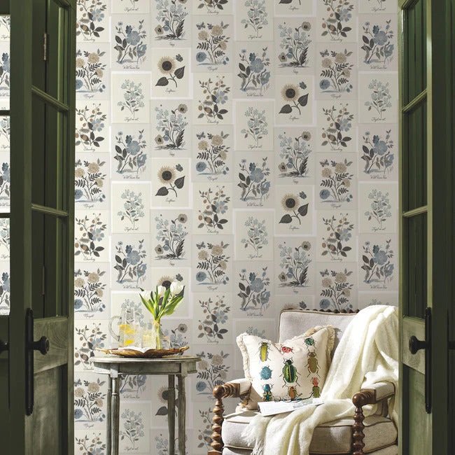 RP7336 BOTANICAL PRINTS WALLPAPER