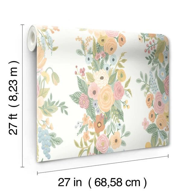 RP7311 GARDEN PARTY TRELLIS WALLPAPER