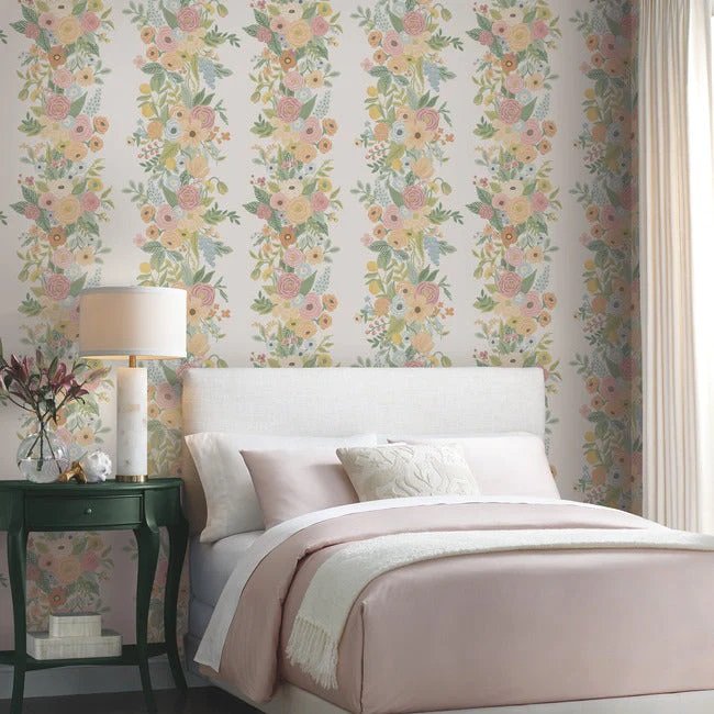RP7311 GARDEN PARTY TRELLIS WALLPAPER