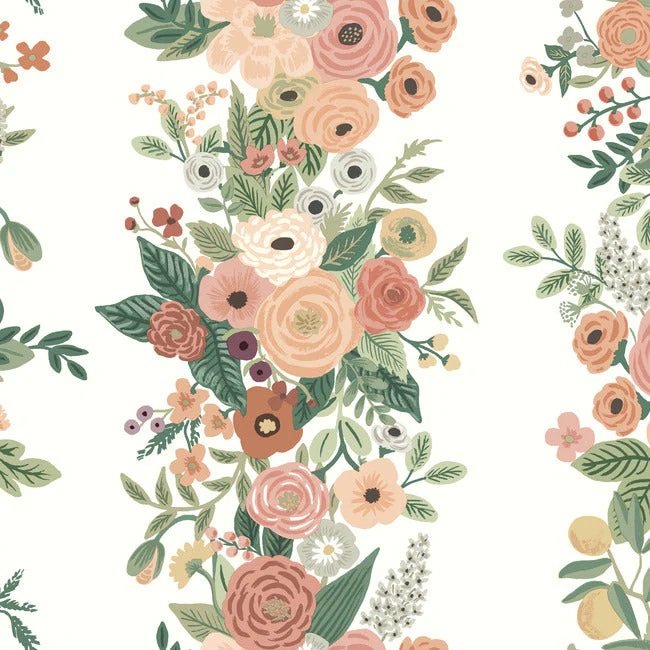RP7312 GARDEN PARTY TRELLIS WALLPAPER