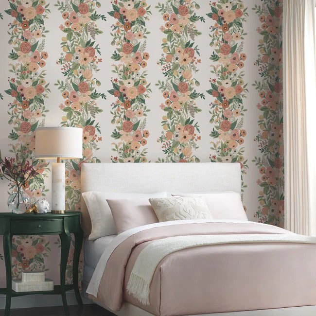 RP7312 GARDEN PARTY TRELLIS WALLPAPER