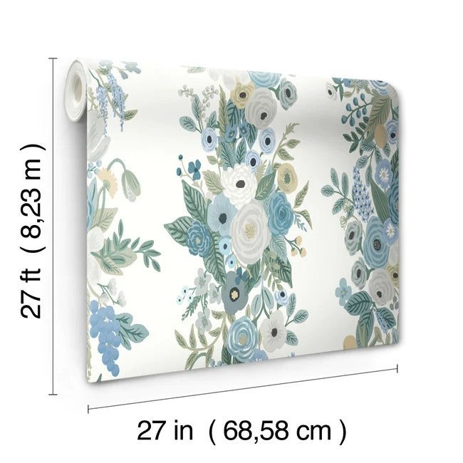 RP7314 GARDEN PARTY TRELLIS WALLPAPER