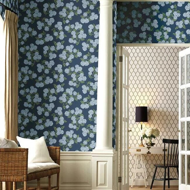 RI5142 HYDRANGEA WALLPAPER