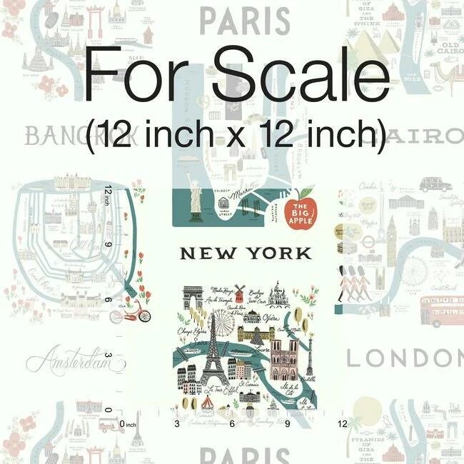 RI5162 CITY MAPS WALLPAPER
