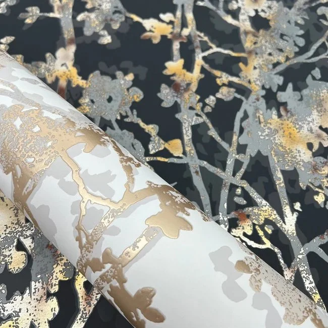 NW3583 SHIMMERING FOLIAGE WALLPAPER