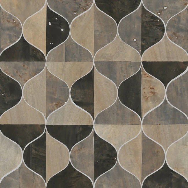 DT5001 BURLWOOD OGEE WALLPAPER