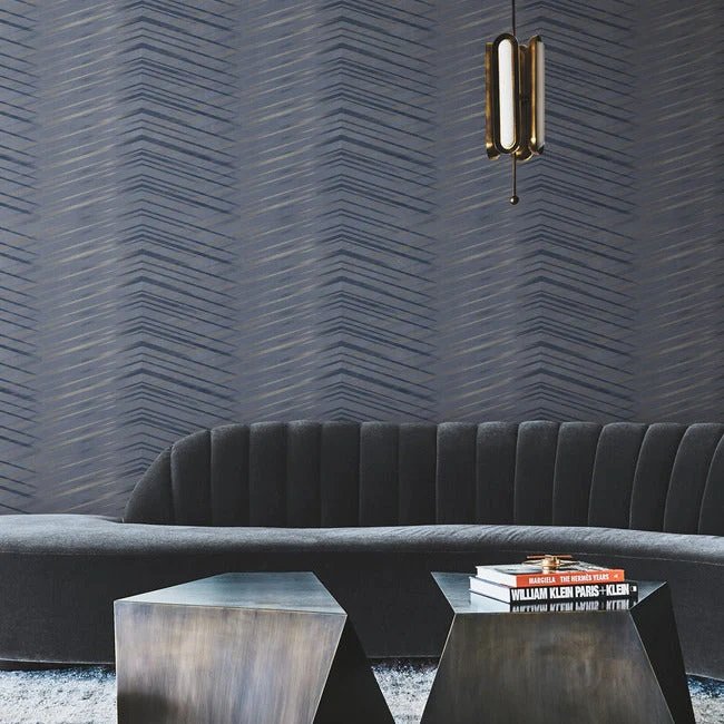 DT5053 GLISTENING CHEVRON WALLPAPER