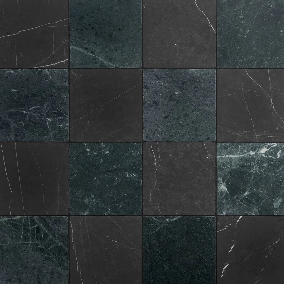 Green x Black honed marble checker 🤤
♟️◽️◾️♟️◽️◾️♟️◽️◾️♟️◽️◾️♟️

#jojodesignstudio 
#marble 
#checkerpattern 
#checker 
#greenmarble