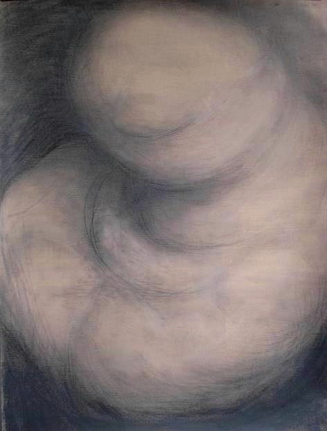 Pink #4 , Graphite on gessoed paper, 42" X 55", 2013