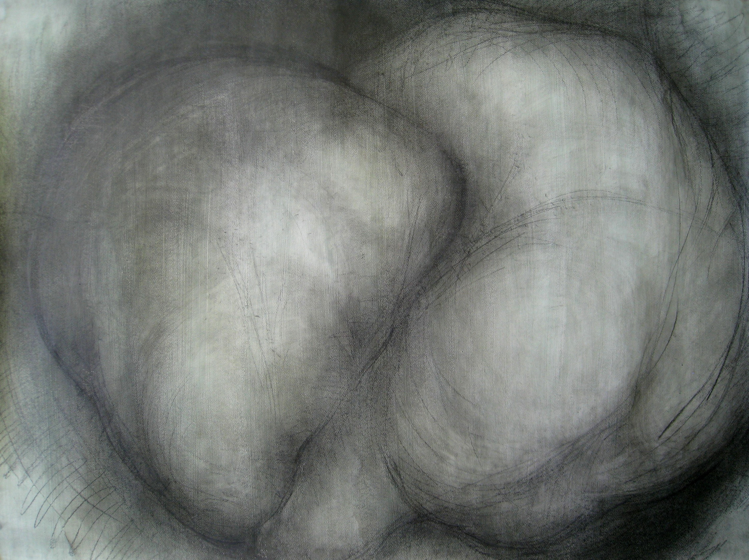 Green #4 , Graphite on gessoed paper, 42" X 58", 2014