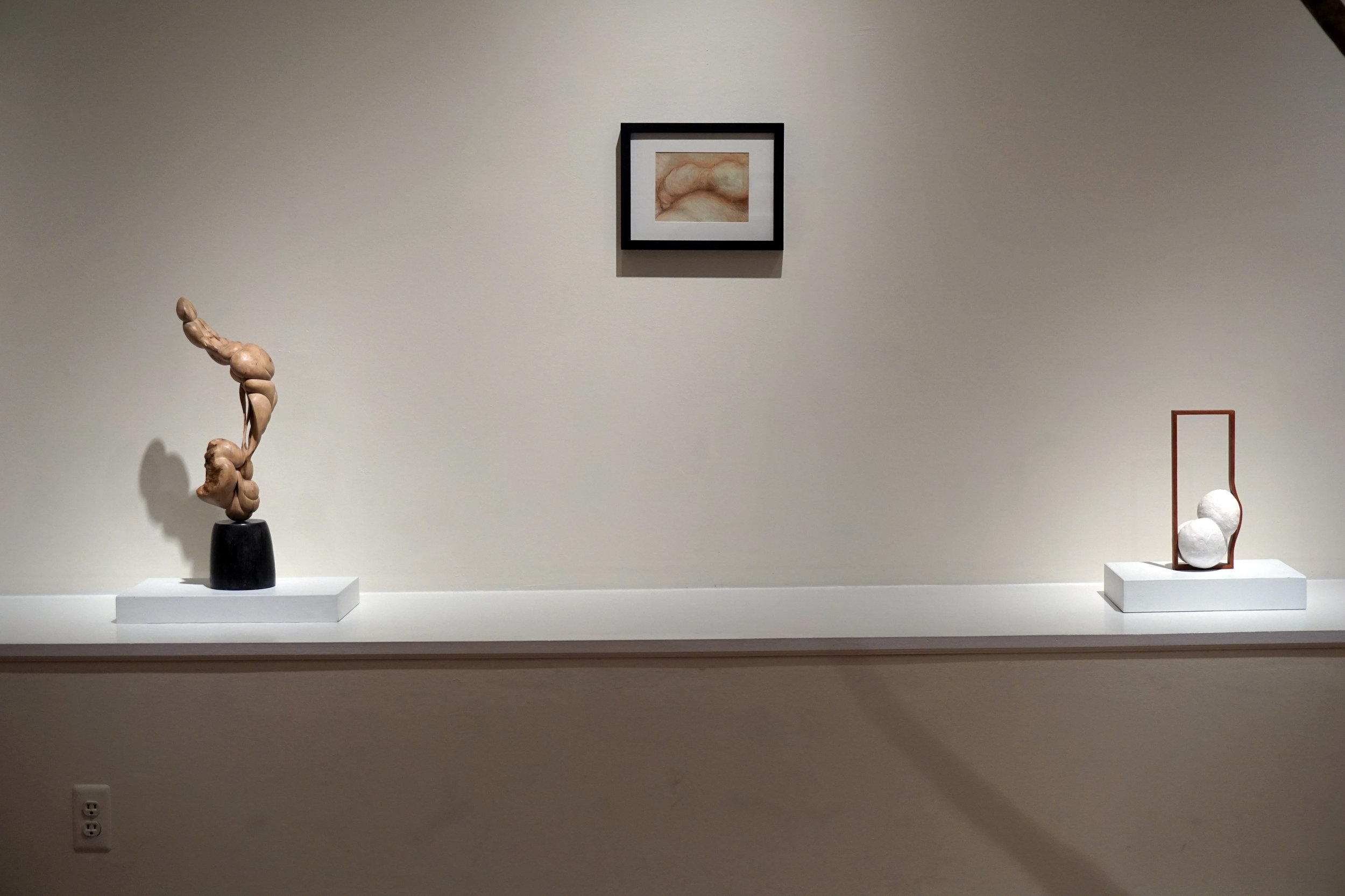 "Aesthesia", sculptures and drawings, Pomona Cultural Center, curated by Tjokorda Gde Arsa Artha, 2017.