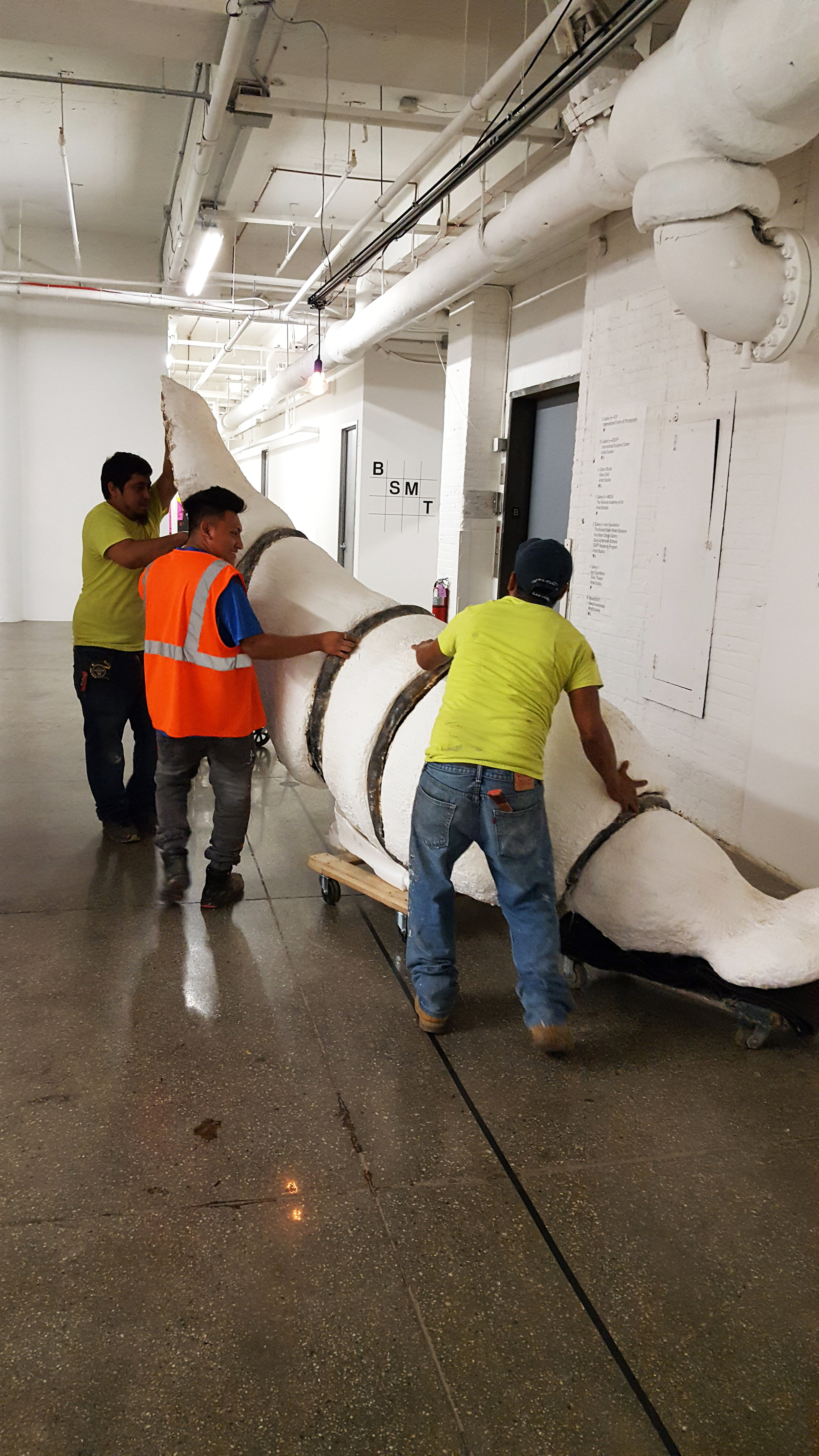 Moving the monster up to the gallery.