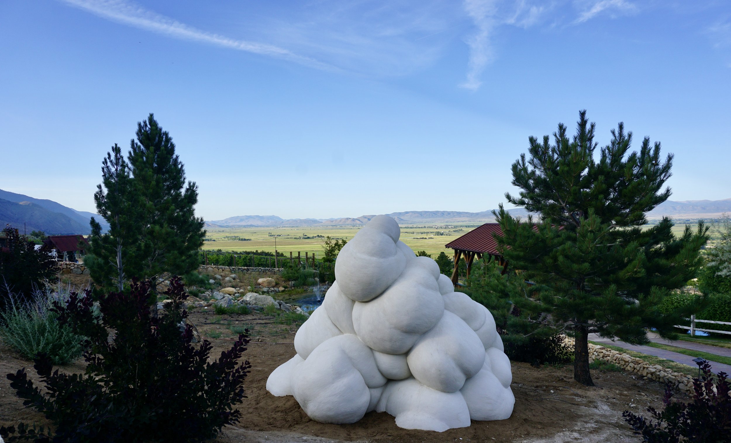 Corporeal Merger, foam and concrete, 2018, Buffalo Creek Art center