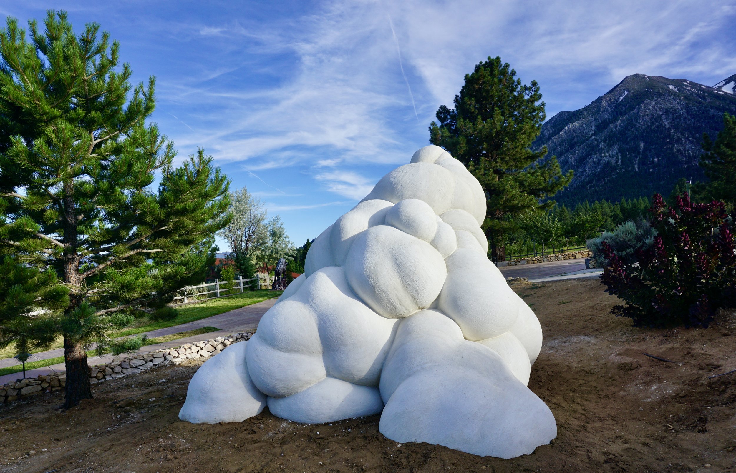 Corporeal Merger, foam and concrete, 2018, Buffalo Creek Art Center