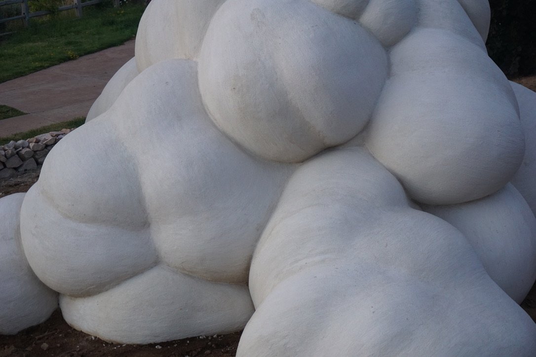 Corporeal Merger, foam and concrete, 2018, Buffalo Creek Art Center