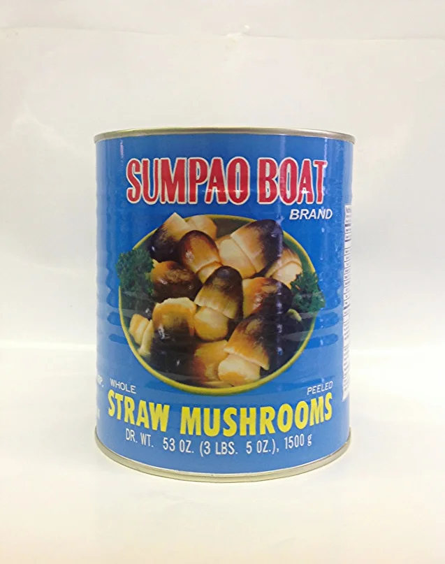 Straw Mushrooms, Whole &amp; PeeledSumpao BoatMU17263 6xA10