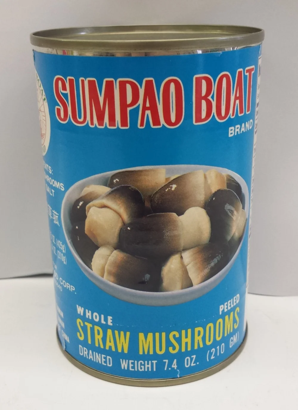 Straw Mushrooms, Whole &amp; PeeledSumpao BoatMU17261 24x15 oz